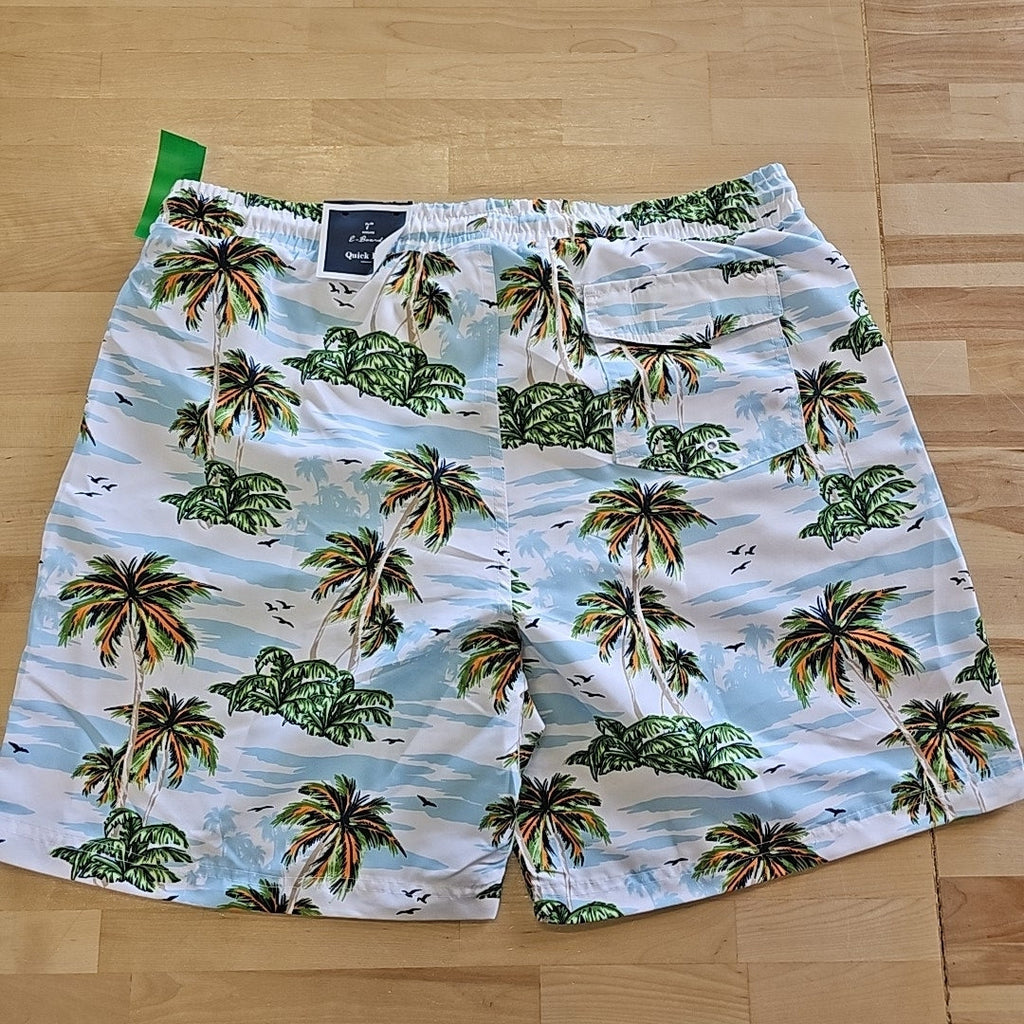 Club Room Men's Scenic Beach 7" Swim Shorts