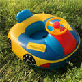 Infant and toddler swimming ring car swimming ring with steering wheel seat ring baby seat ring inflatable swimming ring