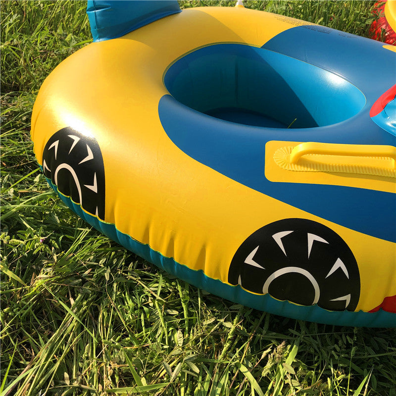 Infant and toddler swimming ring car swimming ring with steering wheel seat ring baby seat ring inflatable swimming ring
