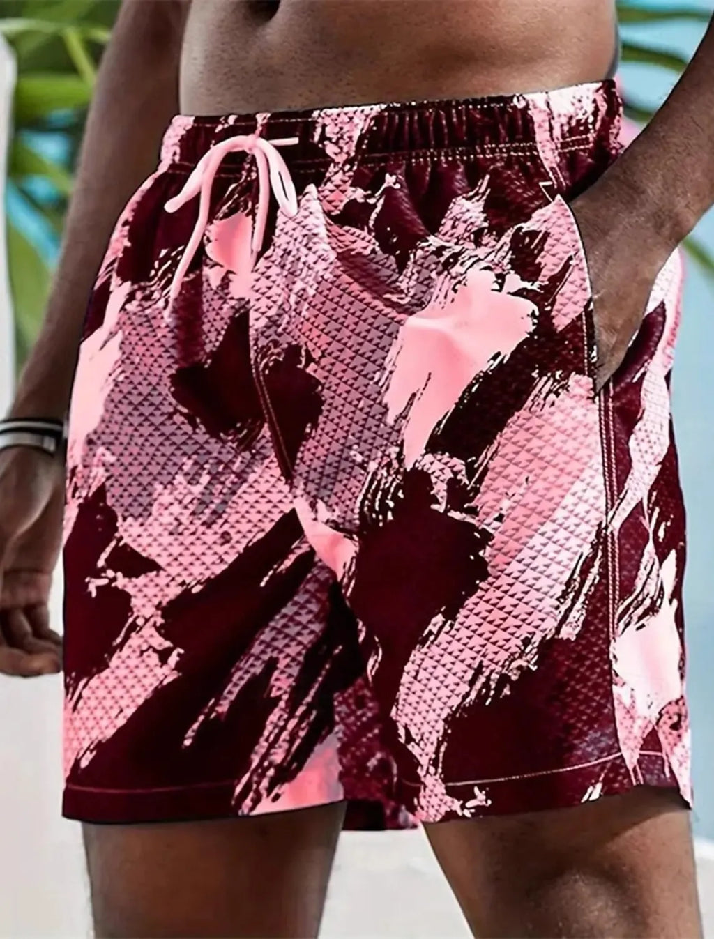 Men's swimming trunks 3D camouflage print beach shorts quick-drying outdoor leisure sports shorts swimwear fashion men's shorts