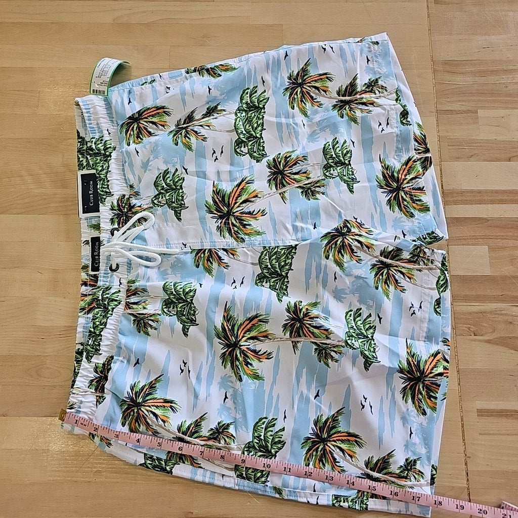Club Room Men's Scenic Beach 7" Swim Shorts