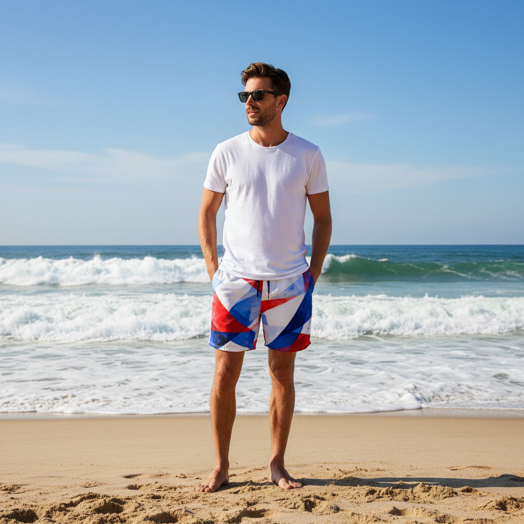 Life Coach Approved | America 250 Recycled Men's Swim Trunks