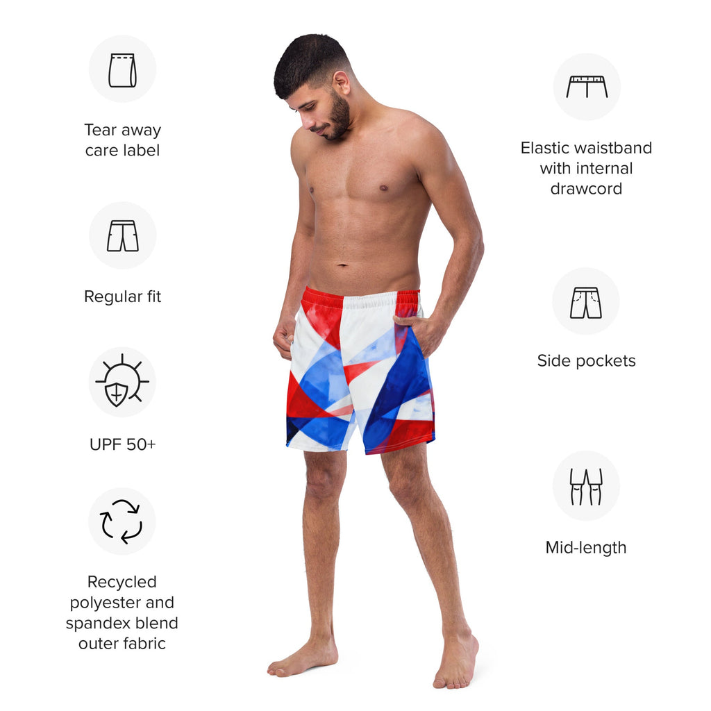 Life Coach Approved | America 250 Recycled Men's Swim Trunks