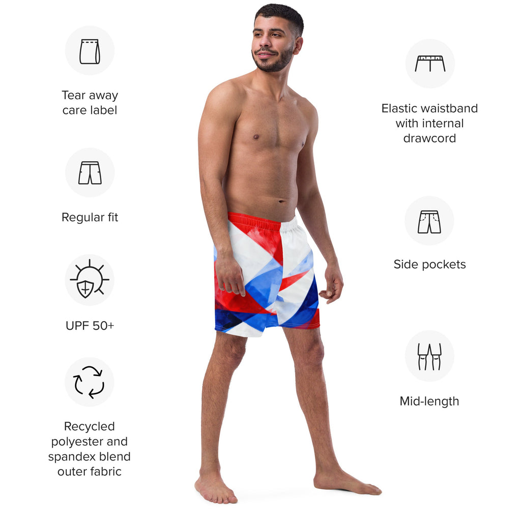 Life Coach Approved | America 250 Recycled Men's Swim Trunks