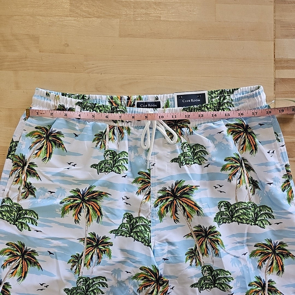Club Room Men's Scenic Beach 7" Swim Shorts